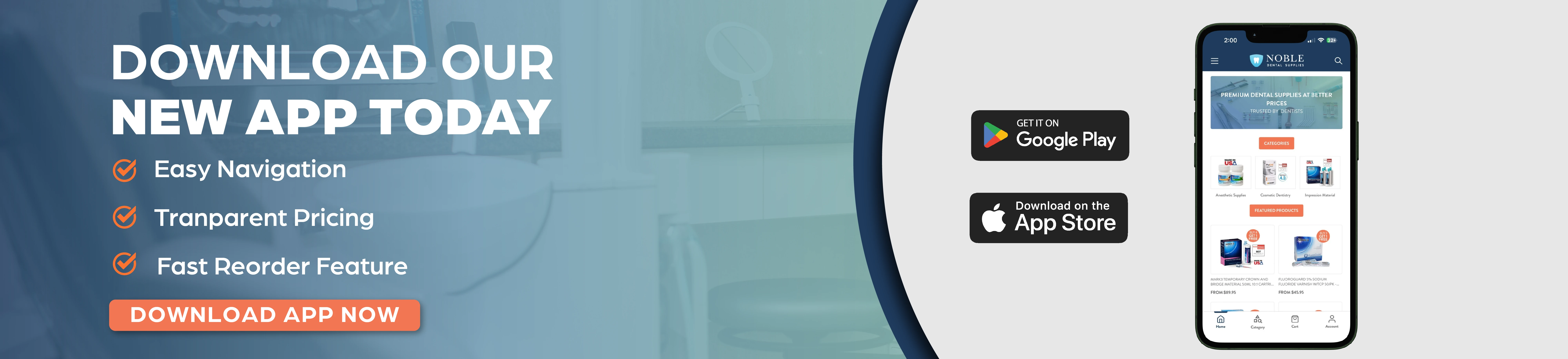 Download the Noble Dental Supplies app