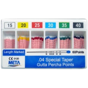 Gutta Percha Points-Tapered .04 & .06-Meta-Dental Supplies