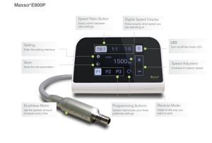 Maxso E800 Electric Micromotor System - Beyes Dental
