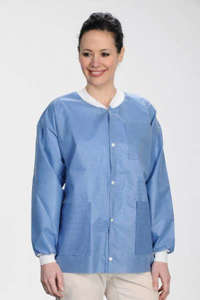 Protect Plus Disposable Lab Jackets Hip Length 10/pk - MARK3