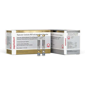 Picture of Septocaine Cartridge 4% w/EPI 1:100,000 50/bx - Septodont