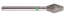 Blue Streak Diamond Burs 5/pk Barrel - MARK3
