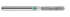 Blue Streak Diamond Burs 5/pk Round End Cylinder - MARK3