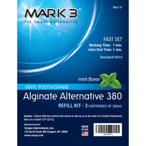 Alginate Alternative 380ml Fast Set Mint 2/bx. - MARK3®