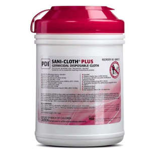 Sani-Cloth Plus Wipes Large 6" x 6.75" 160/Cn - PDI