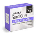 SurgiCare Sterile Carbon Steel Surgical Blades 100/pk - MARK3