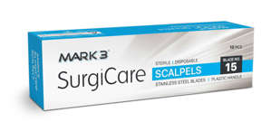Sterile Disposable Scalpel #15 10/bx. - MARK3