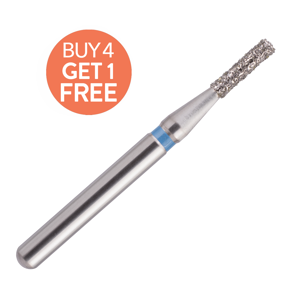 Picture of Blue Streak Diamond Burs 5/pk Flat End Cylinder - MARK3