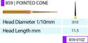 Blue Streak Zirconia Diamond Burs Assorted Pack 5/pk. - MARK3®